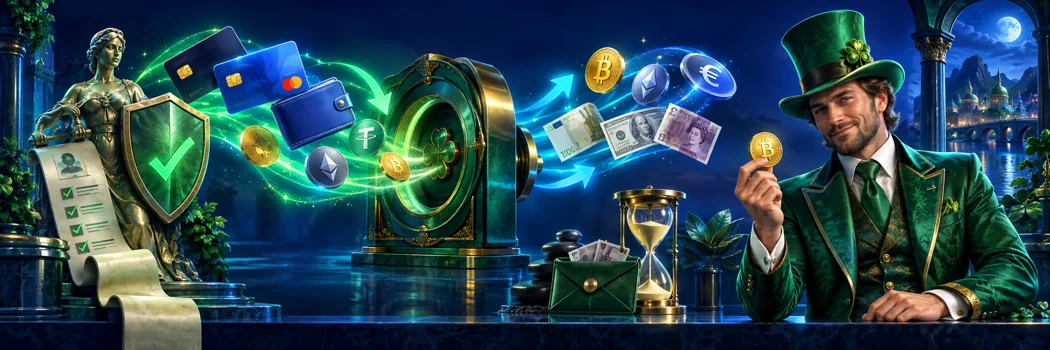 Geld hinein- und hinausbekommen